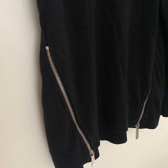 Michael Kors Cold Shoulder Side Zip Sweater - Picture 6 of 6